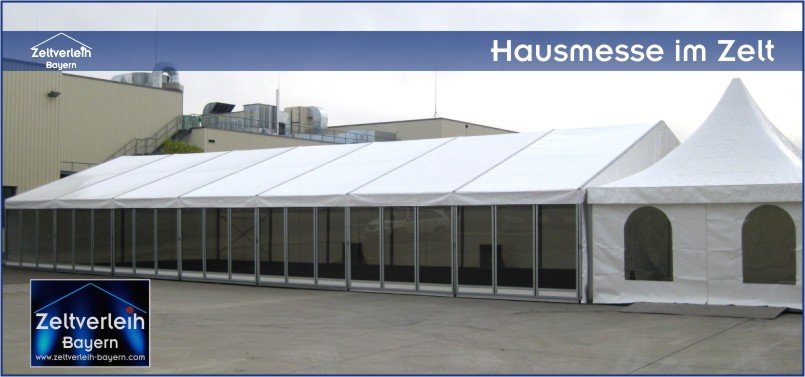 Präsentationszelte Messezelte Hausmesse im Zelt Zeltverleih Oberbayern