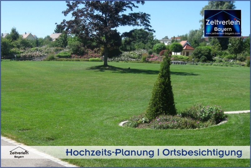 Das Grundstück für die VIP Hochzeit - Fürstenhochzeit VIP-Hochzeit im Zelt von Zeltverleih Oberbayern