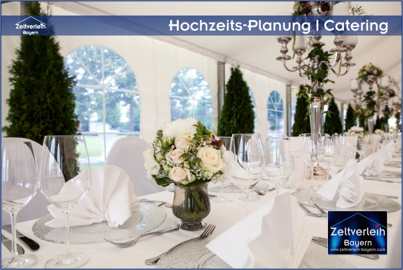 Catering für VIP Hochzeit - Fürstenhochzeit VIP-Hochzeit im Zelt von Zeltverleih Oberbayern