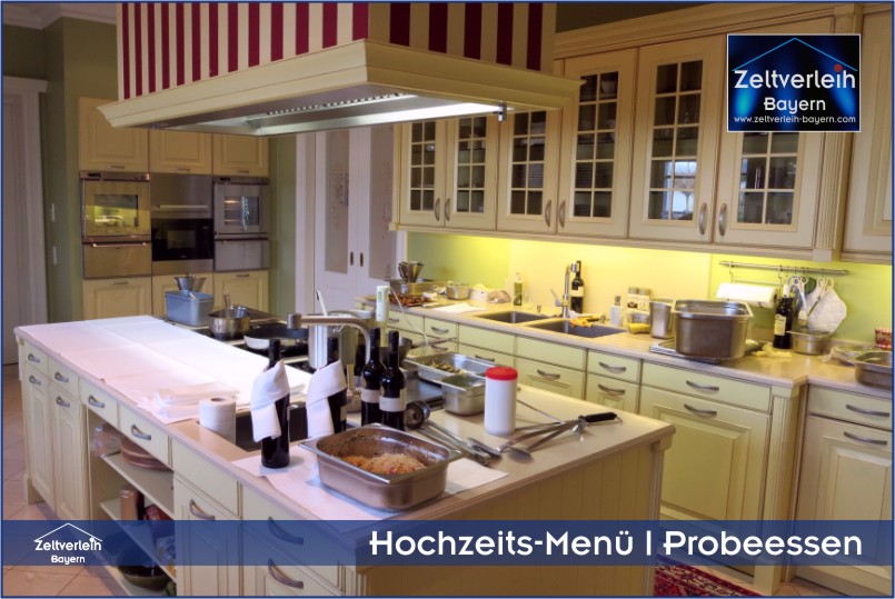 Probeessen Catering für VIP Hochzeit - Fürstenhochzeit VIP-Hochzeit im Zelt von Zeltverleih Oberbayern
