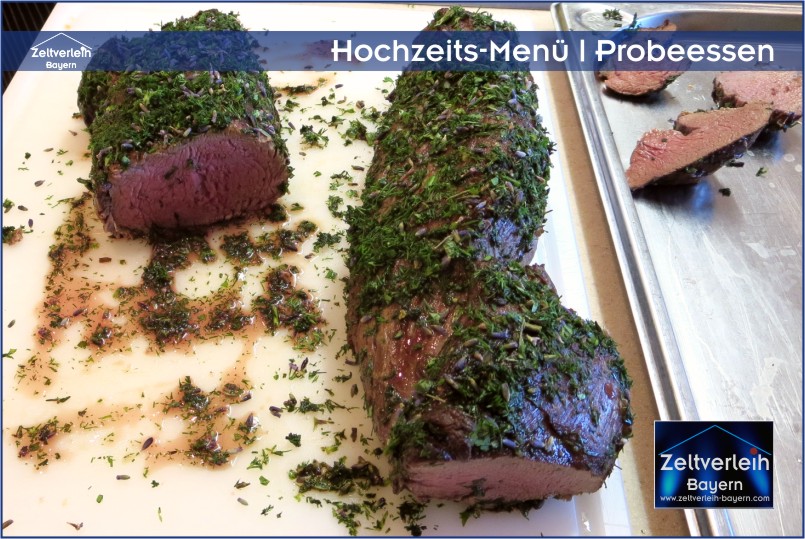 Probeessen Catering für VIP Hochzeit - Fürstenhochzeit VIP-Hochzeit im Zelt von Zeltverleih Oberbayern